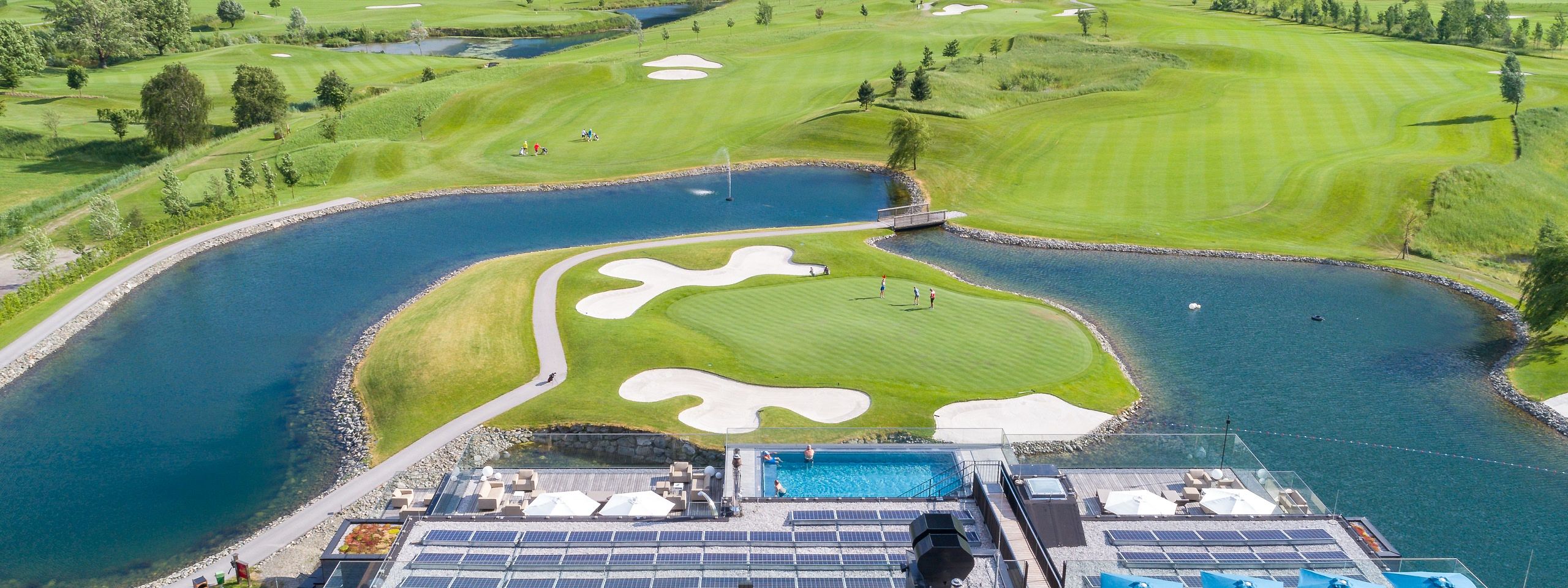 Golfhotel und Golfplatz