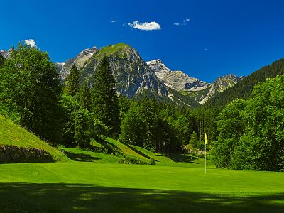 Golf course in the mountains