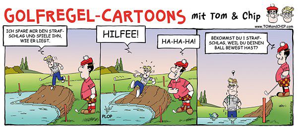 golfregel cartoon