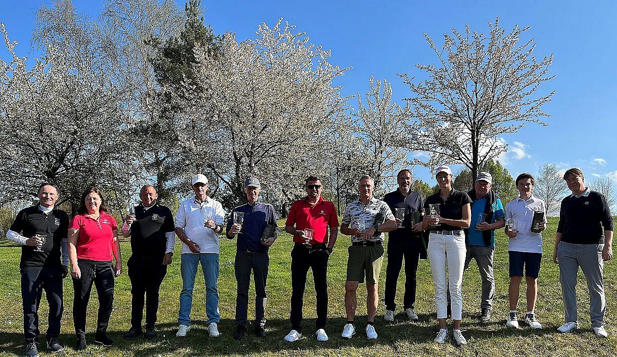 The winners of the Heart of Golf Trophy 2023 by Diplomatico at GC Lengenfeld