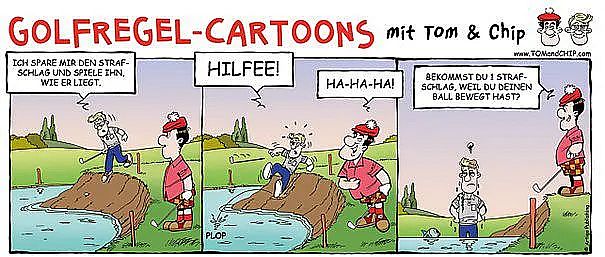 golfregel cartoon
